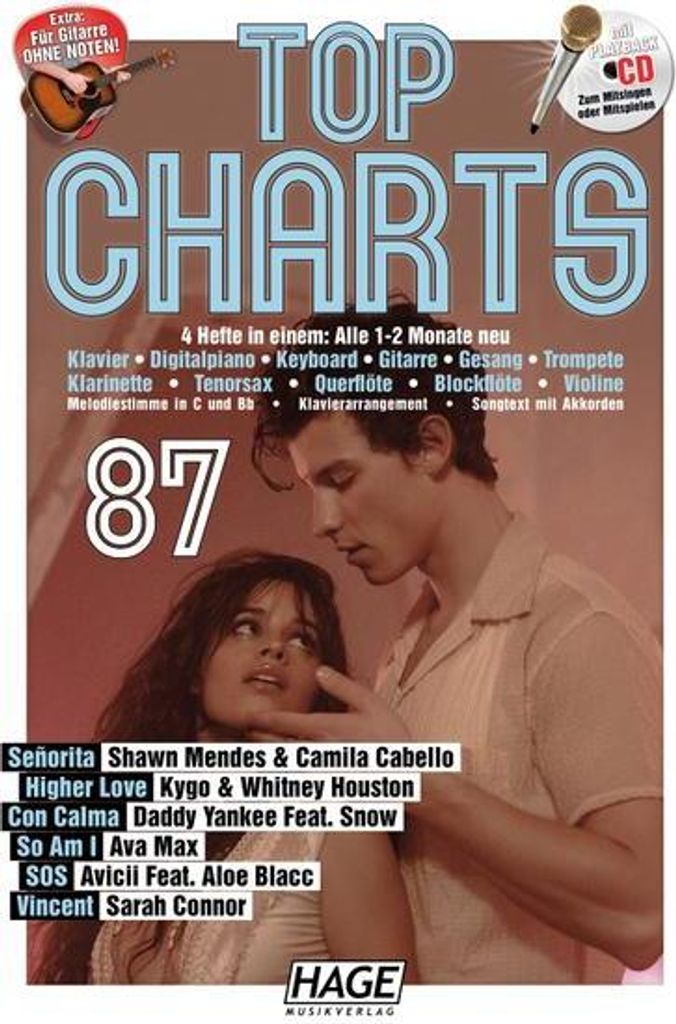 Top Charts 87 (mit CD + Midifiles, USB-Stick)