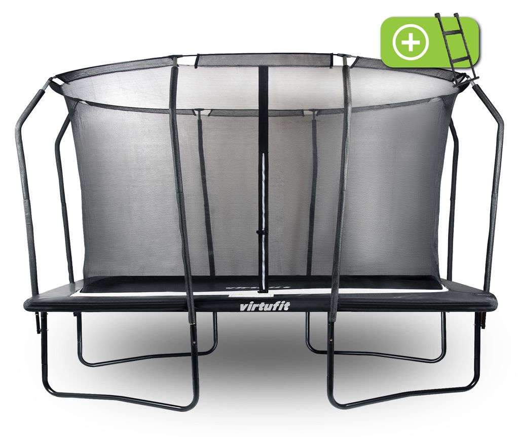 Premium-Trampolin mit Sicherheitsnetz – rechteckig – 244 x Produktbild 