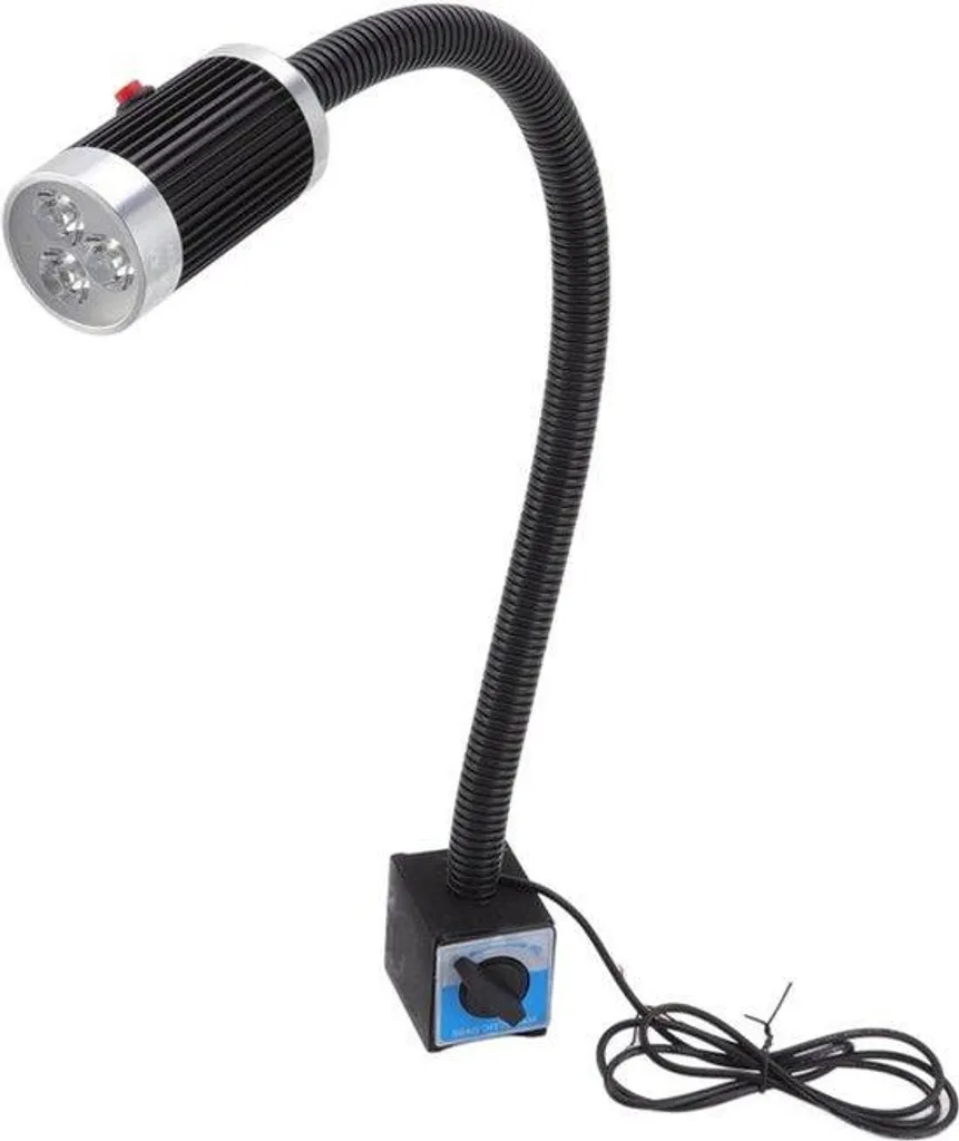Lampe LED flexible 24V 9W 360° avec socle magnétique robuste en inox