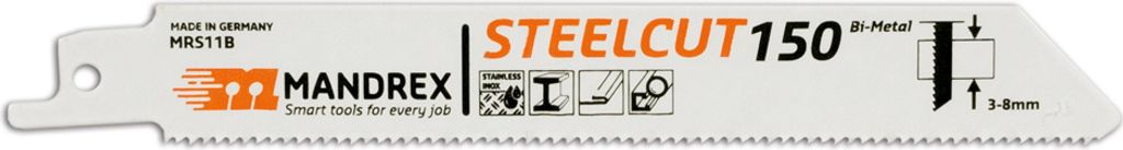 MandreX Säbelsägeblatt Metall STEELCUT T= 1,8 - 150 mm Länge