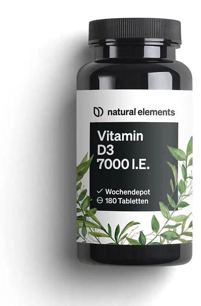 Vitamin D3 7000 I.E. Tabletten - 180  Tabletten_für 12 Produktbild 