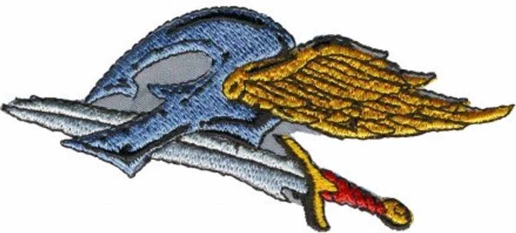 Aufnäher Patches - Wikinger Schwert - 04603 - 9,5 x 3 cm