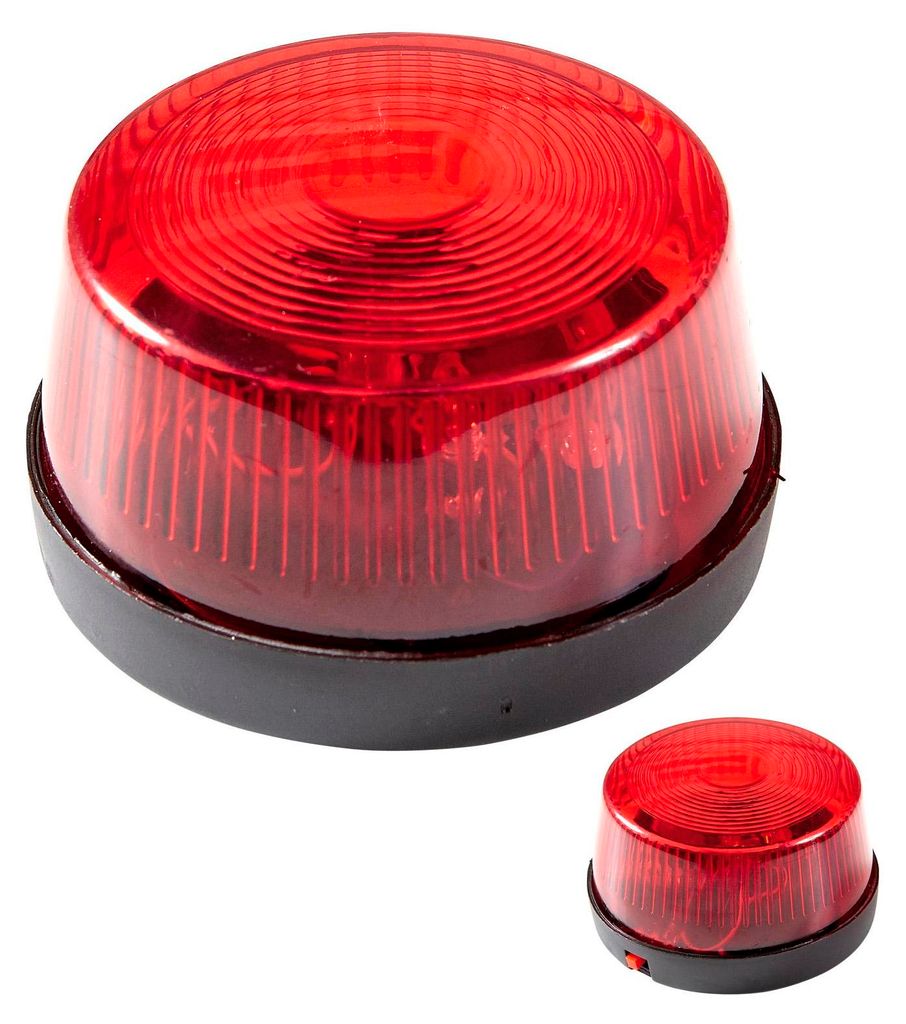 Blinkendes Rotlicht- Warnlicht mit Sirene 6 x 4 cm Produktbild 