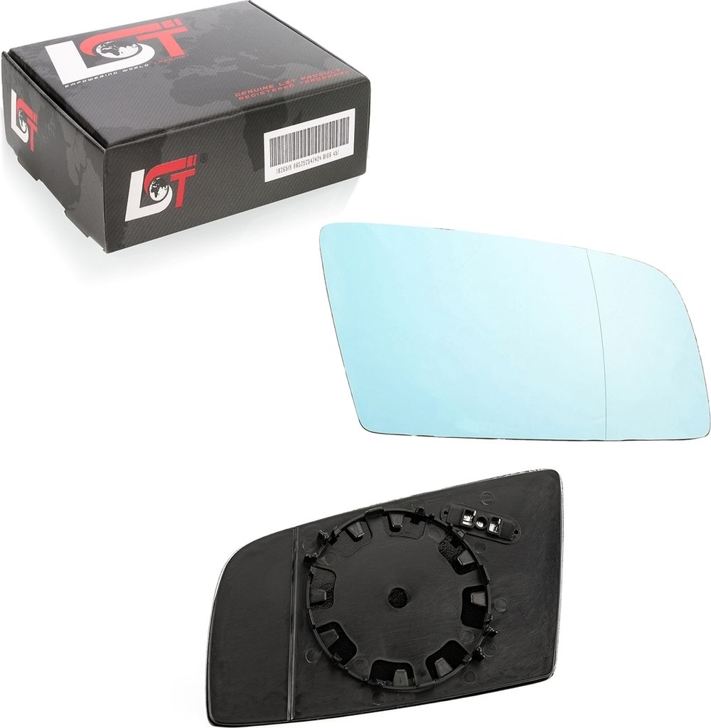 Außenspiegel Glas heizbar asphärisch rechts blau für BMW 5er E60 E61 6er E63 E64