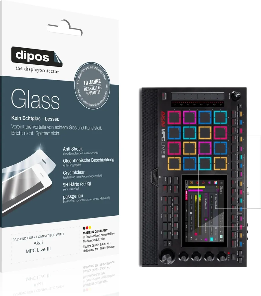 Protection écran 9H incassable en verre souple Akai MPC Live III