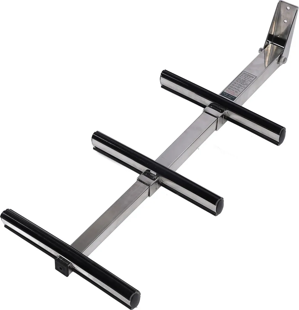 Échelle de bain inox 3 marches escamotable pour plateforme de yacht marin