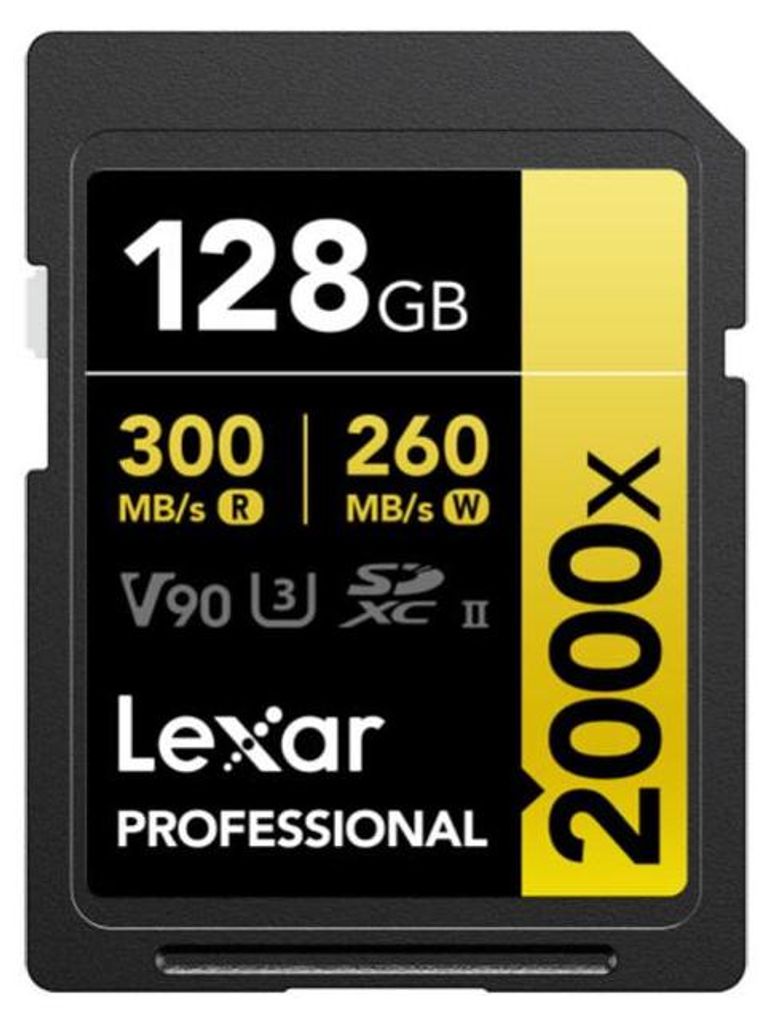 LEXAR Carte SD Pro 128 Go 2000Xo 300 Mo/s Image du produit 