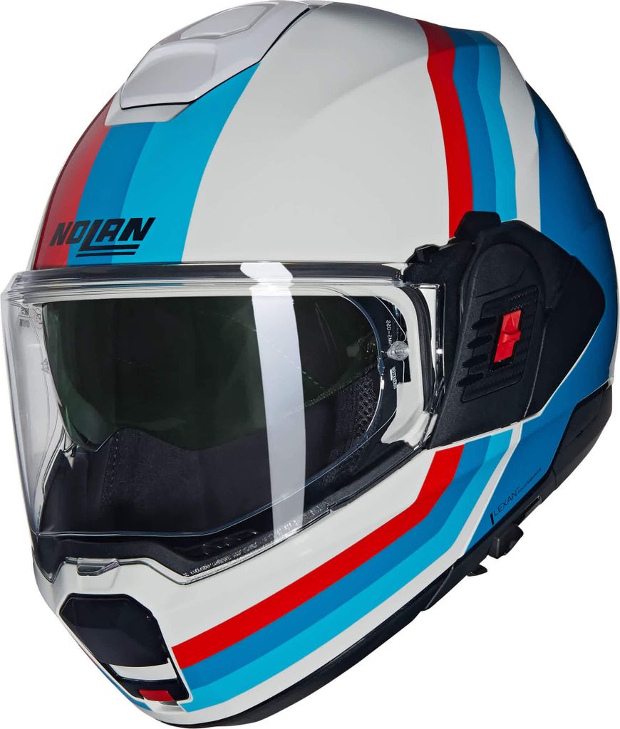 Modular Helm NOLAN N120-1 Lineo 347 Weiß Blau Rot größe S