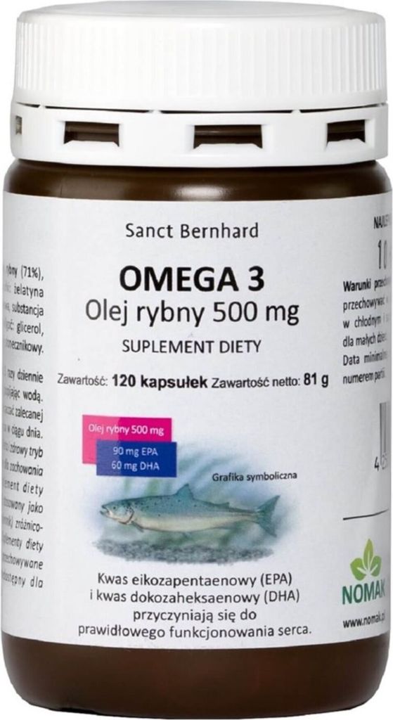 FischölKräuterhaus Sanct Bernhard Omega 3 500 mg (120 Kapseln)