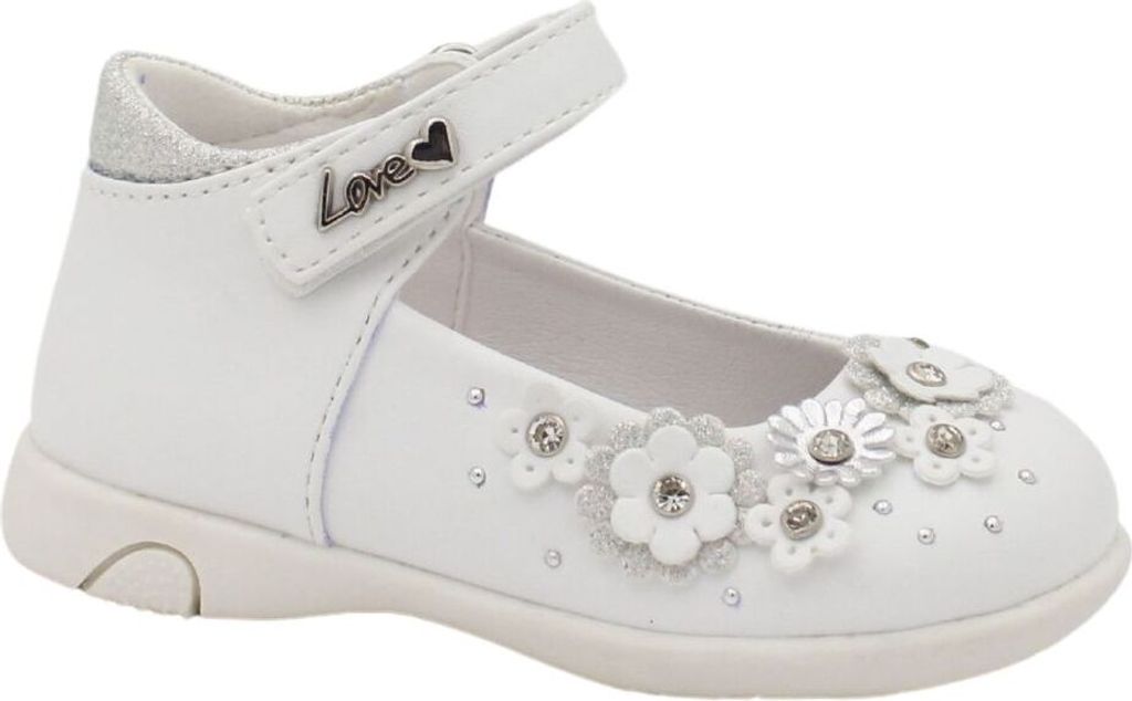 Love Details Flower White Strap Shoes 23