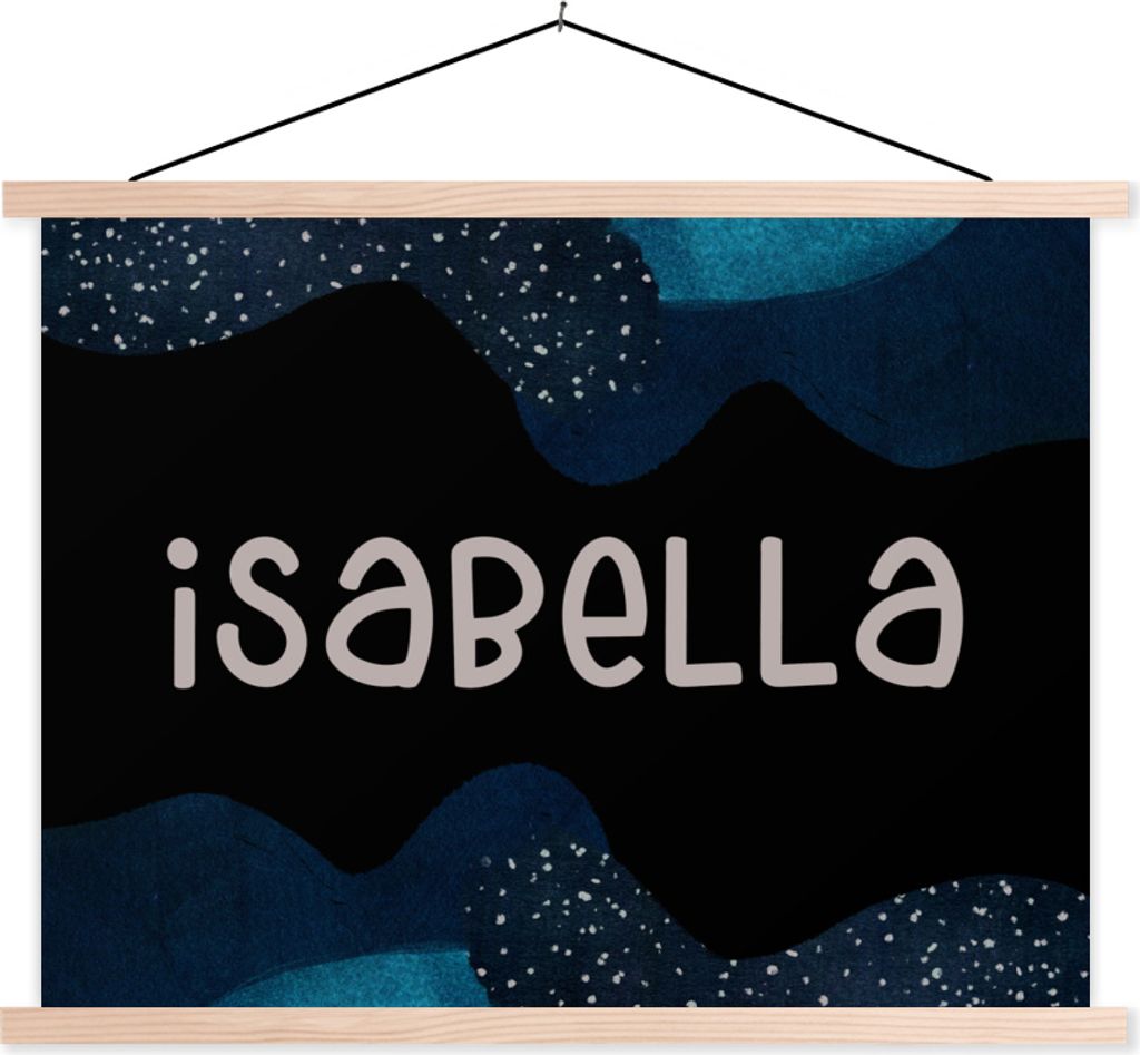 MuchoWow Textilposter Isabella - Pastell - Mädchen 150x113 cm mit holzfarbenen Rahmen - Poster