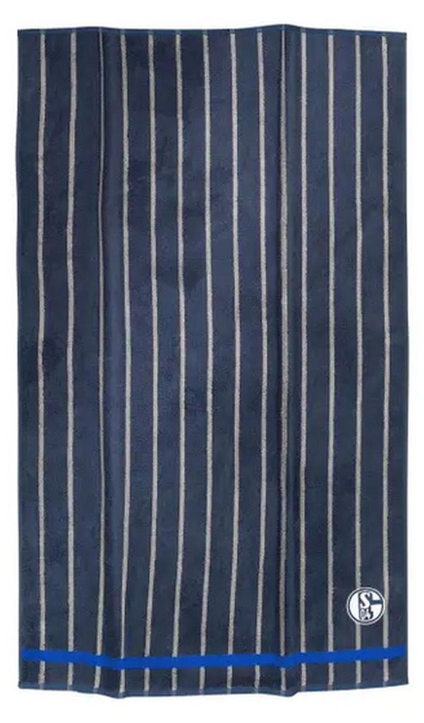 FC Schalke 04 Duschtuch navy Streifen Produktbild 