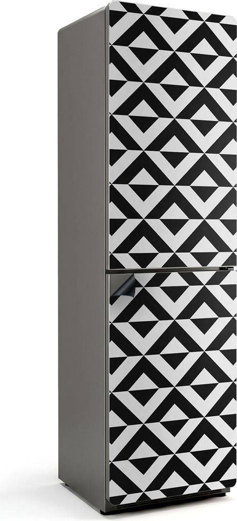 Ein Muster aus Rauten in Reihen – Magnetische Kühlschrank Abdeckung – Dekorfolie magnetisch Küche – Kühlschrank Magnet Deko – selbstkleb...