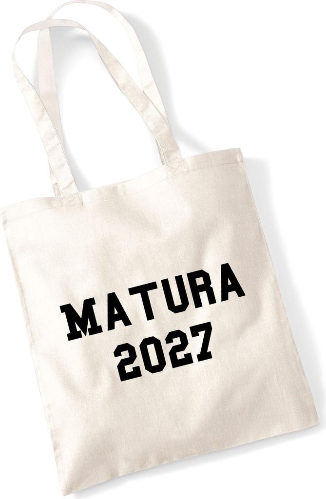 Huuraa Jutebeutel Matura 2027 Abschluss Österreich / Schweiz 10 Liter Natural Baumwolle Tasche Geschenkidee