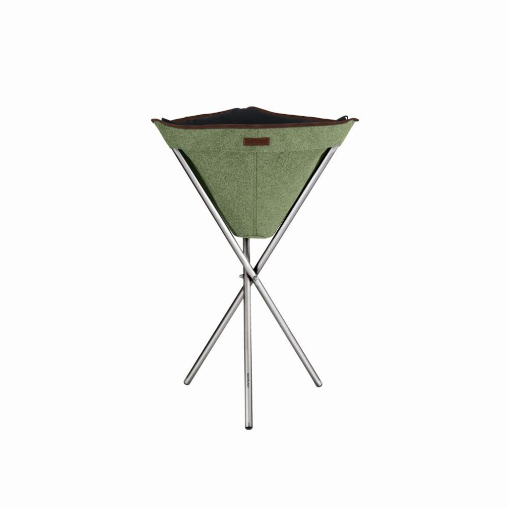 Greemotion Tripott mit Edelstahlgestell, dreibeinig, herausnehmbarem Pflanzbeutel aus Vlies, ca. 50 x 45 x 78 cm, ca. 12 l Volumen, in moosgrün