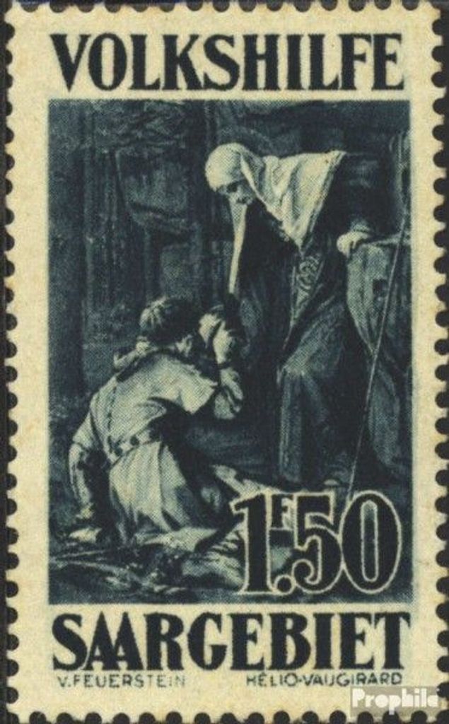 Briefmarken Saarland 1929 Mi 138 mit Falz Volkshilfe: Gemälde (II)