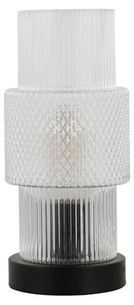 HOME DELUXE Kleine Tischlampe aus Glas YUKI - Transparent | Produktbild 