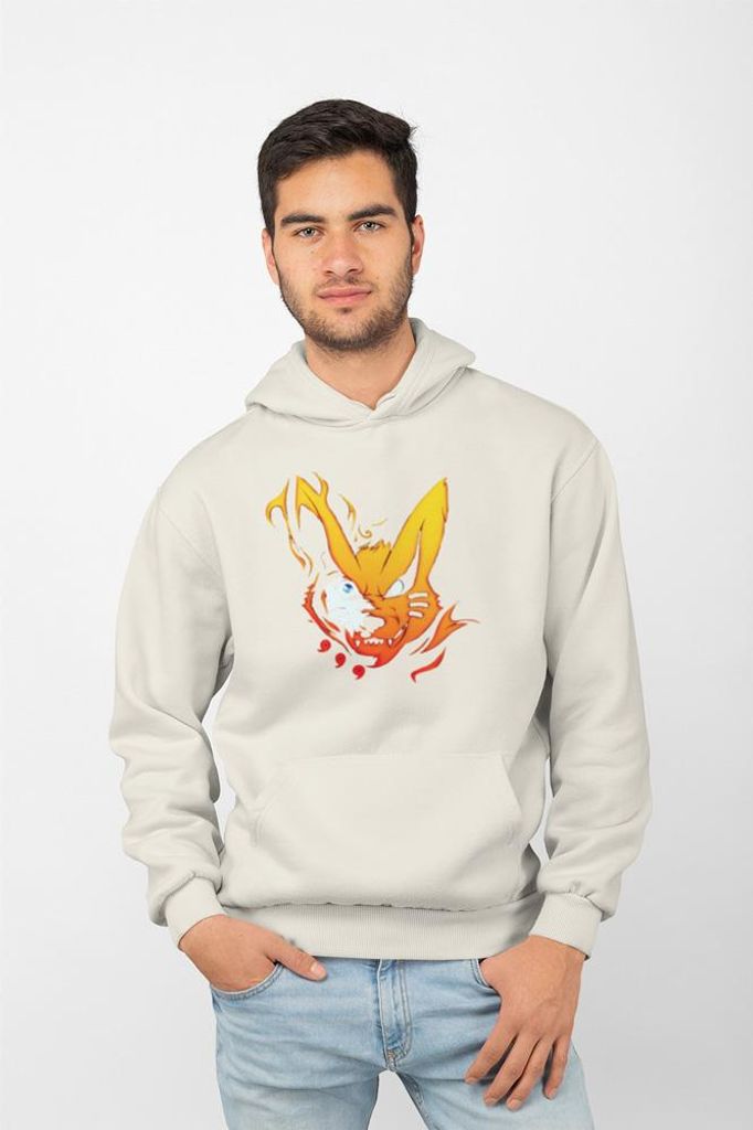 D&B Uni Hoodie AN00006 Naruto Creme-Größe 3XL
