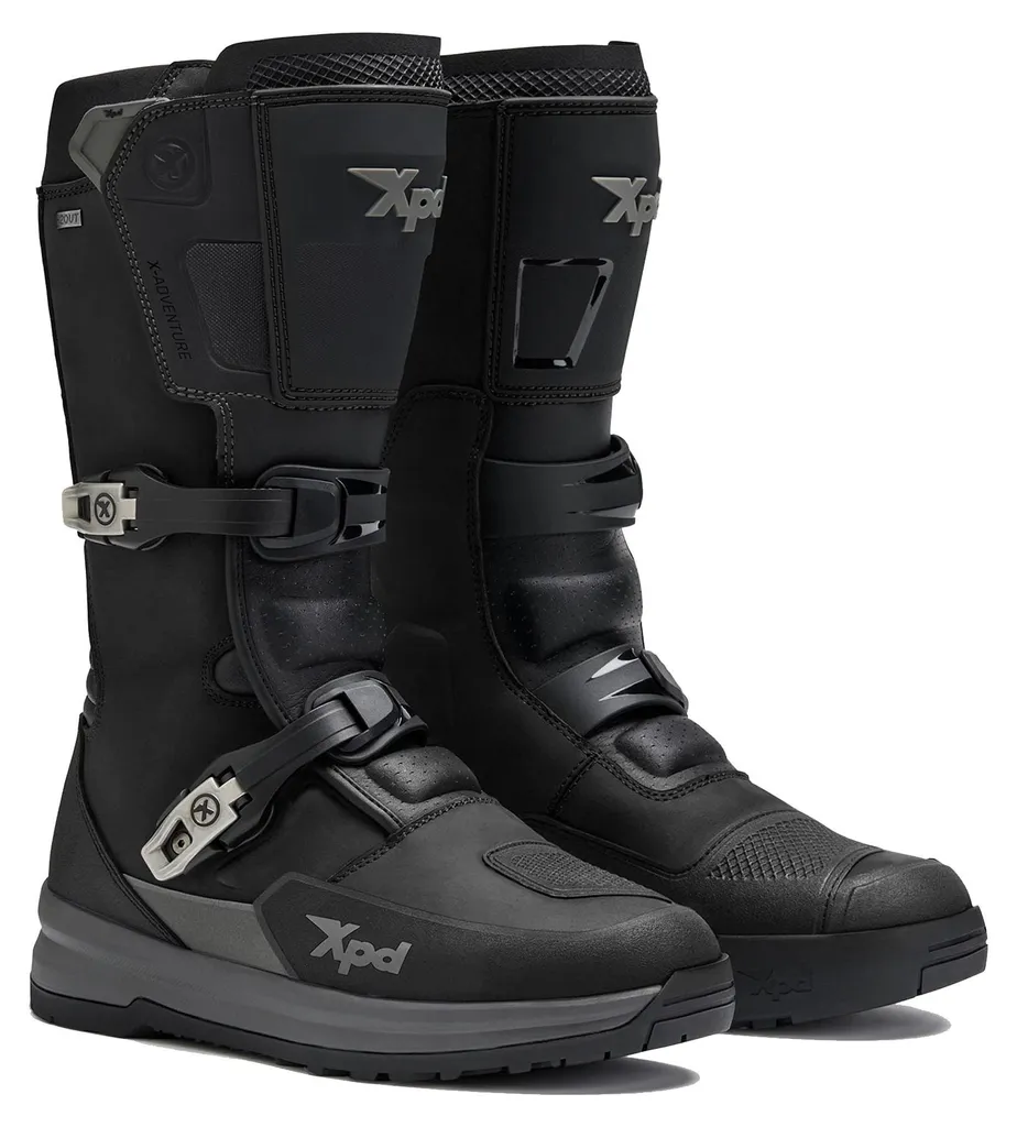 Bottes Moto XPD X-Adventure H2Out Noir 44 pour Road-Trip et Tout-Terrain