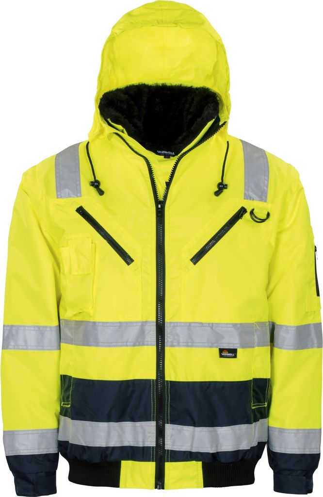 VIZWELL Warnschutz Pilotenjacke VW 126 C Gr. 4XL gelb/marine