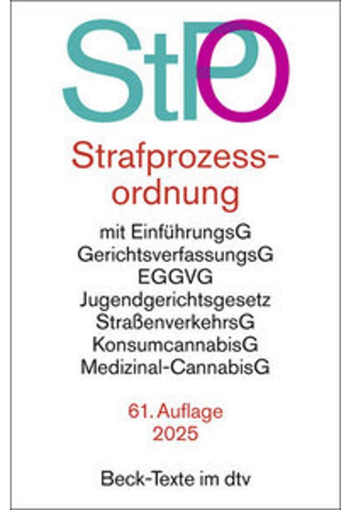 Strafprozessordnung. StPO Produktbild 