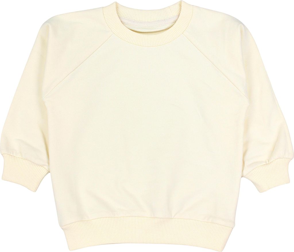 TupTam Mädchen Jungen Uni Sweatshirt Bio- Baumwolle , Farbe: Pastellgelb Uni , Größe: 98/104