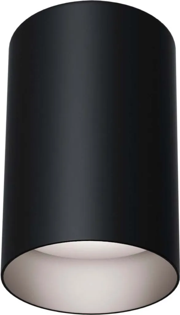 Plafoniera Alluminio Nero P 8,5 cm - Illuminazione Moderna Design