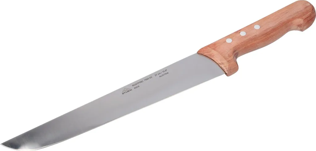 Couteau de boucher tranchant 270 mm inox : fini la fatigue du poignet