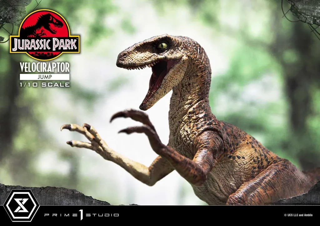 Statue Velociraptor deco geek pour vitrine Jurassic Park 1/10 21cm - 5