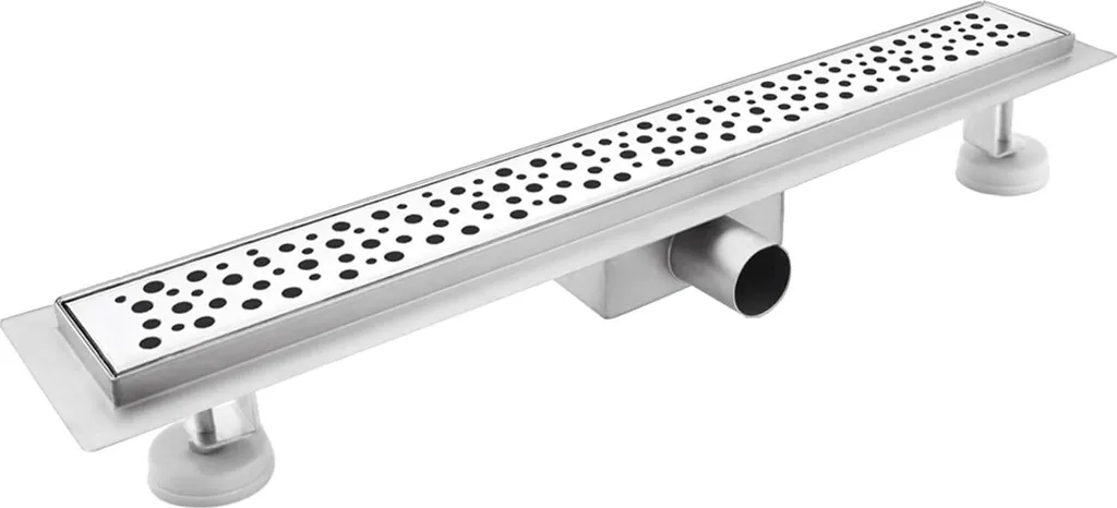 Canalina Doccia Professionale 120cm Acciaio Inox Sifone High-Flow