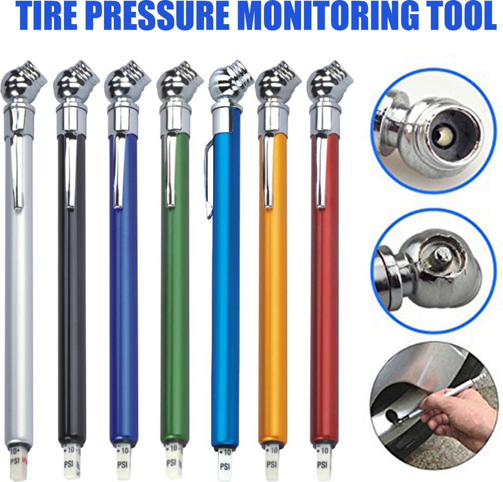 Autoreifendruckprüfer mit Profiltiefenmesser, Ablassventil für Hochdruck-Autoreifen, Autosicherheits-/Wartungswerkzeug für optimale Reifenpflege...