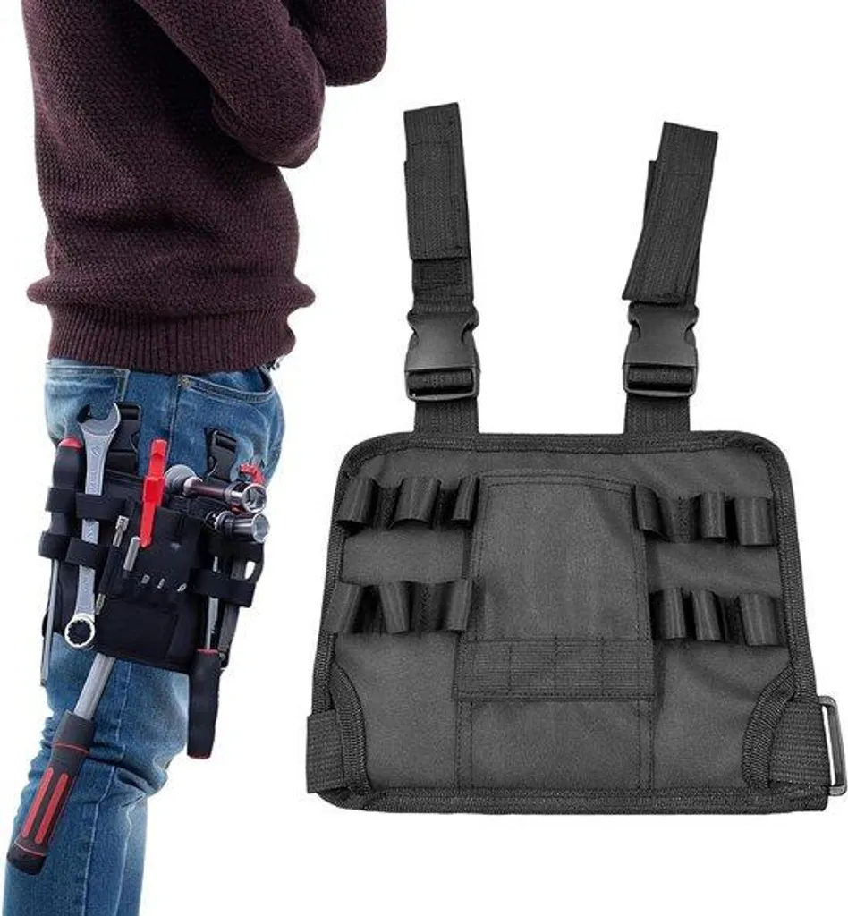Porte-outils multifonctionnel avec clip ceinture et 12 rangements pro