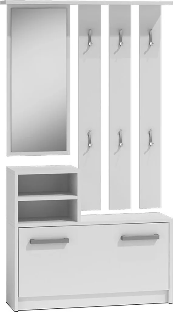 Parete PRIIT Bianca per Ingresso: Design Urban Chic a Prezzo Smart - 5