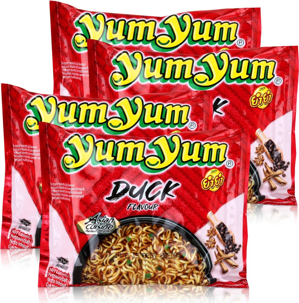 Yum Yum Instant Nudeln Ente 60g - DUCK - Fertiggericht (4er Produktbild 