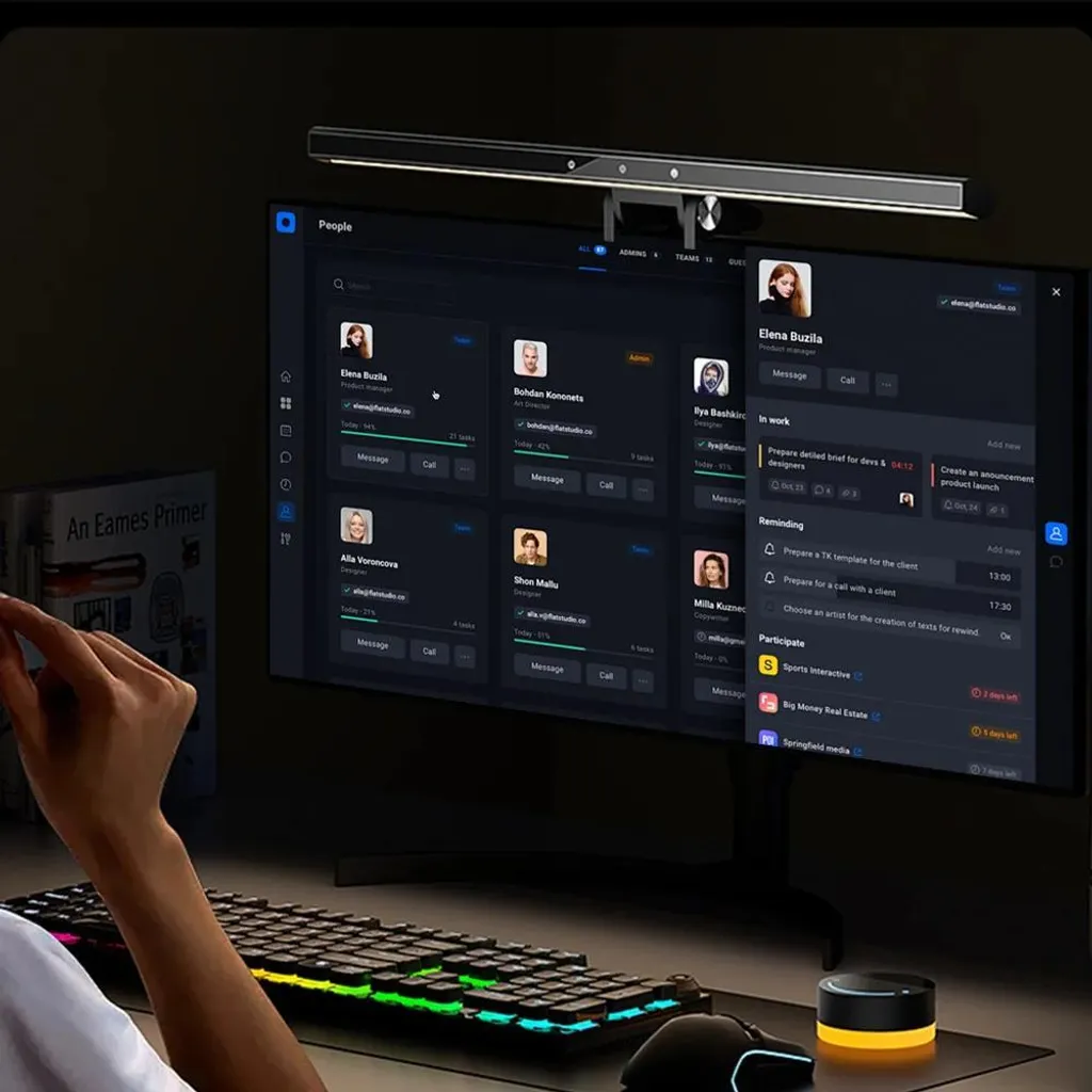 Lampe de Moniteur RGB avec Télécommande et Capteur de Son - Modèle CML6