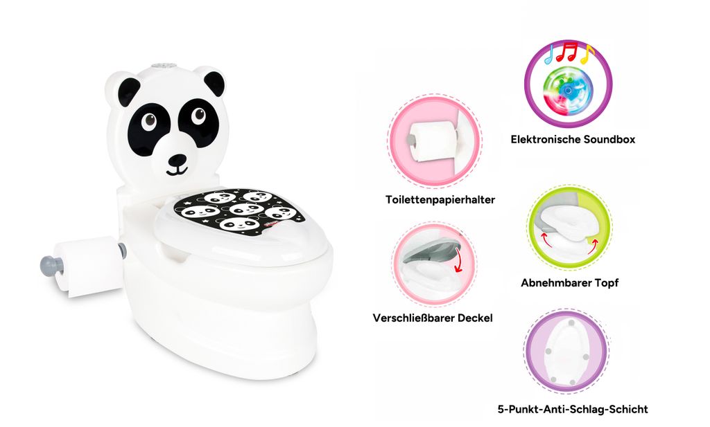 Interaktívny detský nočník Panda, PILSAN Obrázok produktu 3