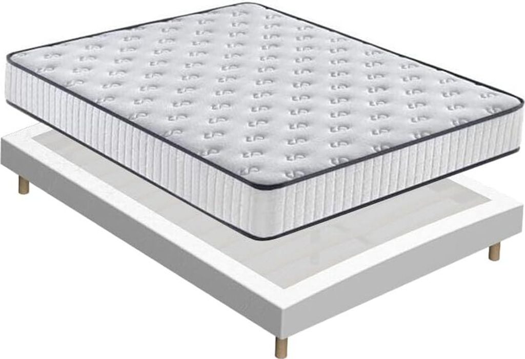 TEENO Schaumstoffmatratze+ Boxspringbett mit 4 Füße und 26 Produktbild 