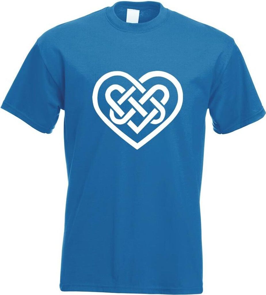 Kiwistar - T-Shirt - royal - Celtic Love - Knot Motiv Bedruckt Funshirt Design Print - mit Motiv Bedruckt - Funshirt Design - Sport - Freizeit - He...