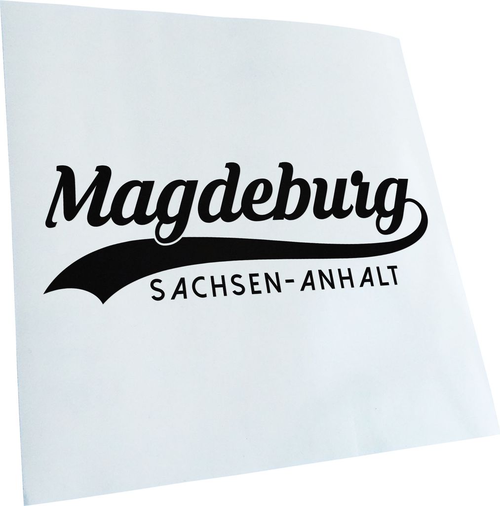 Kiwistar - Autoaufkleber - Magdeburg Sachsen-Anhalt - Neongrün - 20x7cm - Aufkleber für Auto, Laptop, Fahrrad, LKW, Motorrad mehrfarbig JDM Decal...