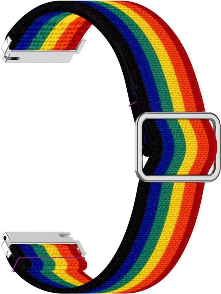 Smartwatch Armband Armbänder 20 mm für Samsung Galaxy LG Watch Honor Garmin, Farbe:Regenbogen