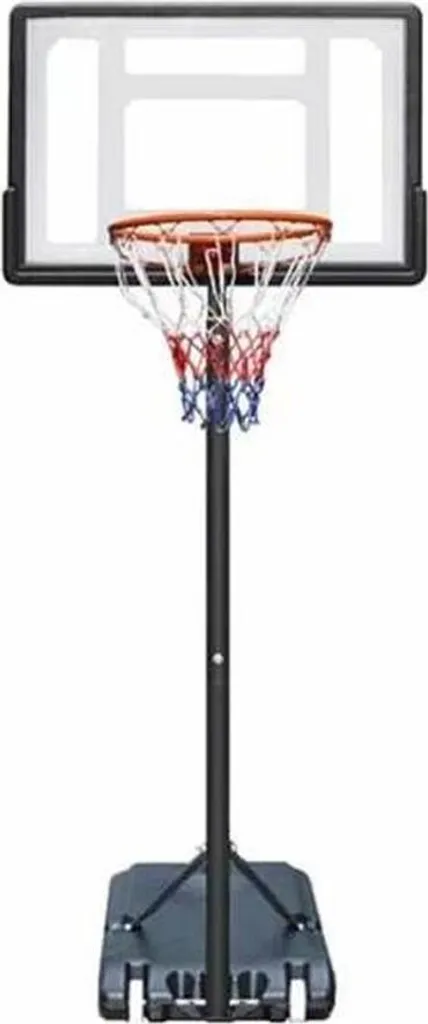Panier de Basket sur Pied avec Hauteur Réglable Devessport Argenté Chic
