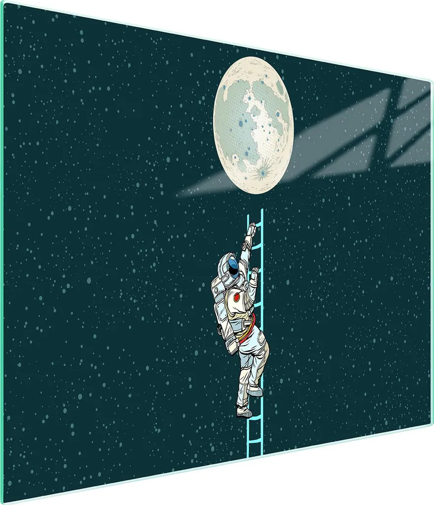 Coprifornelli Vetro 52x30 Luna | Tagliere Grande Antigraffio