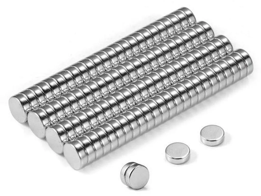 Petit aimant puissant néodyme blanc 6x2 mm idéal pour loisirs créatifs