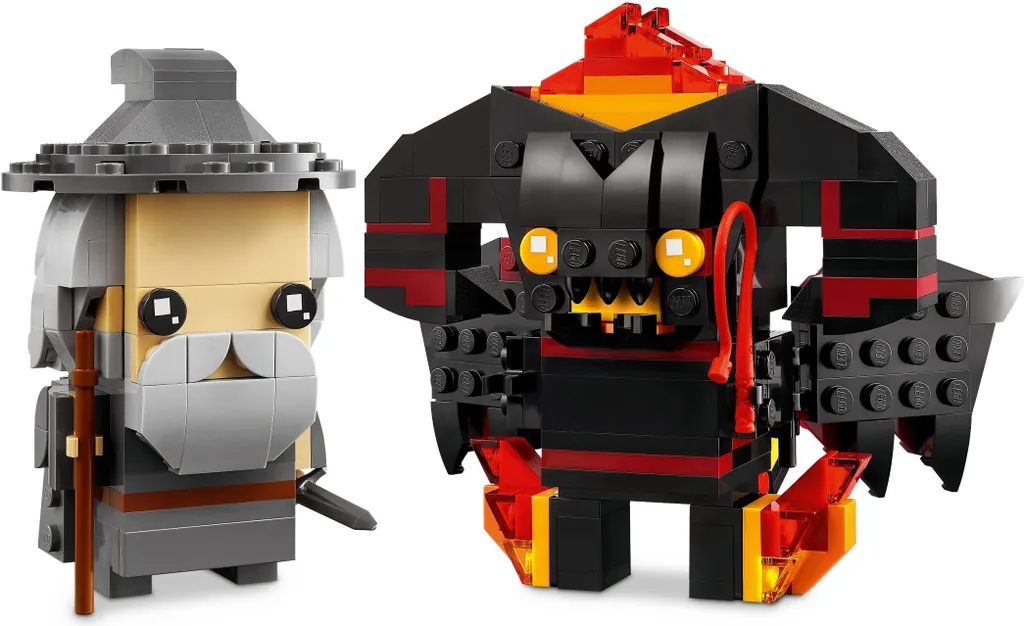 LEGO 40631 Gandalf le Gris et Balrog avec détails authentiques et socles