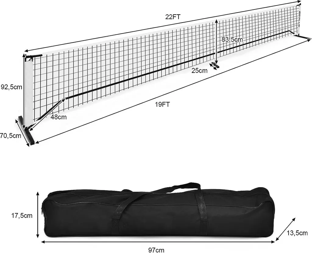 Filet de Pickleball Résistant aux Intempéries avec Structure en Acier - 7