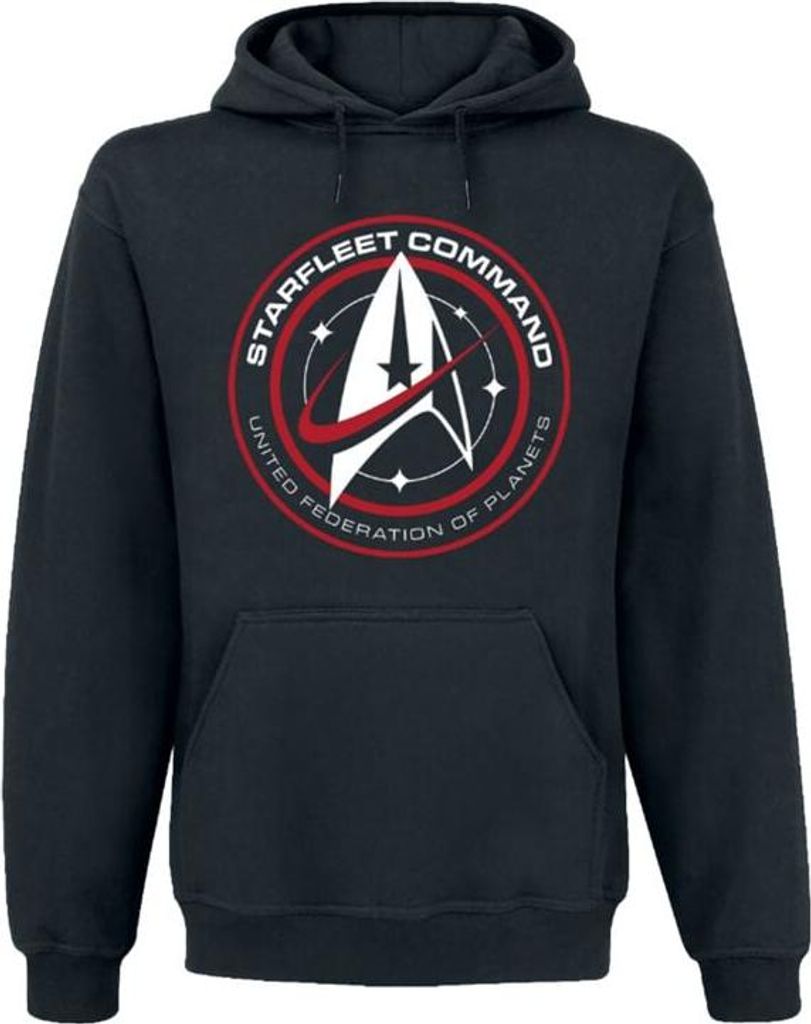 Star Trek Kapuzenpullover Herren Starfleet Command schwarz M