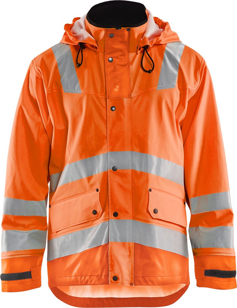 Blakläder High Vis Regenjacke 4327 2005 Level 3 in div. Farben, Farbe:orange, Größe:XS