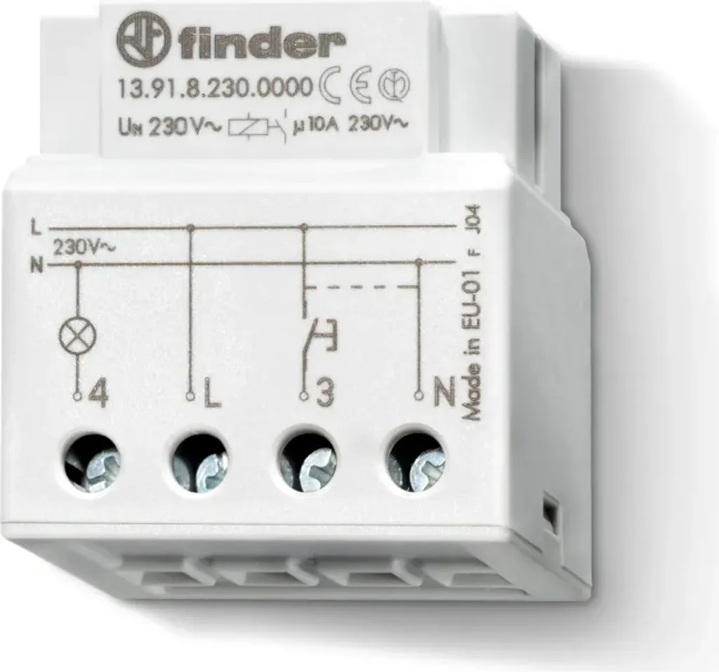 Télérupteur Encastrable Finder 230V 10A pour Commande Éclairage Multiple