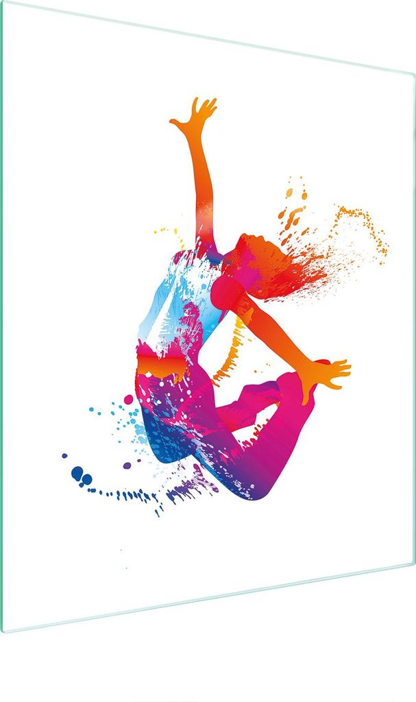 Glasschneidebrett 45x52 weiß