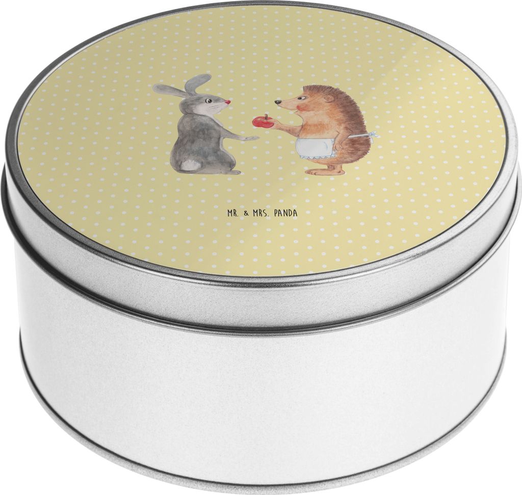 Mr. & Mrs. Panda Dose Hase Igel - Gelb Pastell - Geschenk, Keksdose, Trösten, Kaffeedose, zuckerdosen, Vorratsdose, Aufbewahrungsdose, Gute Laune,...